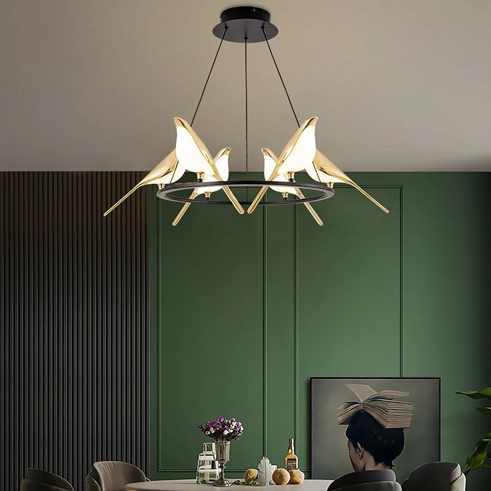 BirdLume Lamp – Unique LED Hanging Lamp with Bird Design