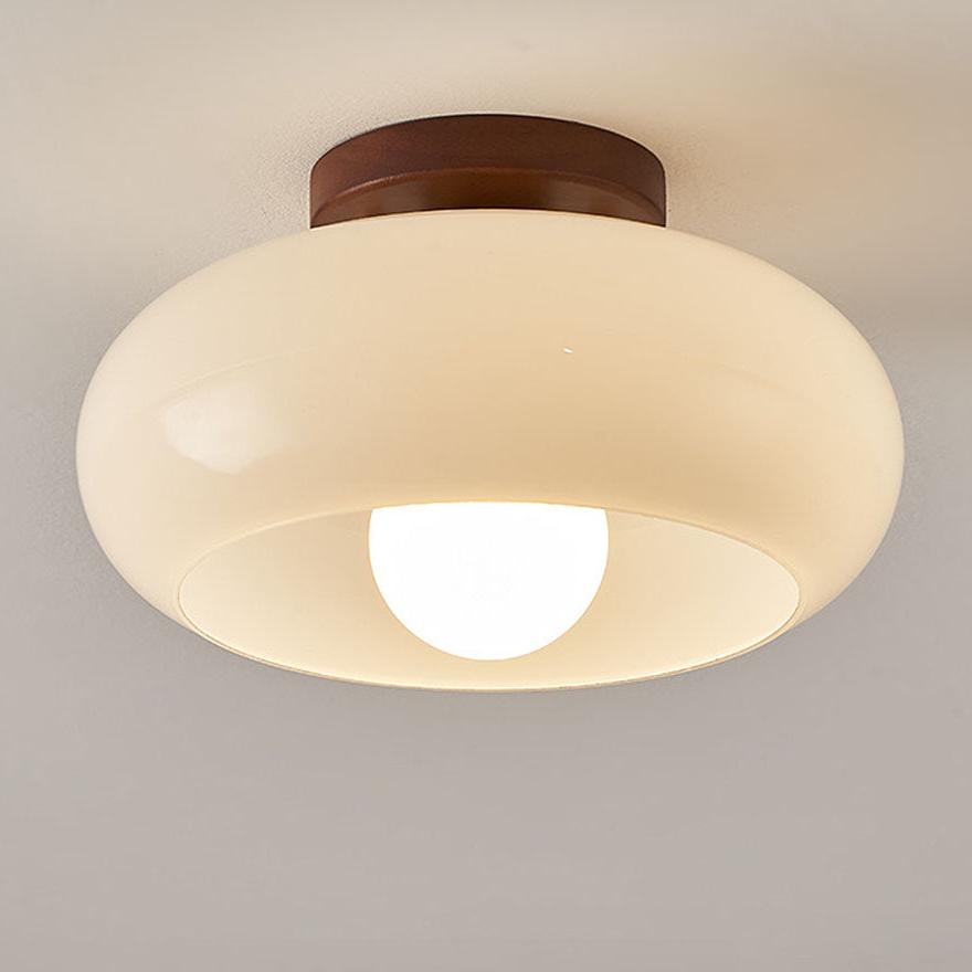 VintageGlow Ceiling Lamp - Real Wood Retro Ceiling Lamp