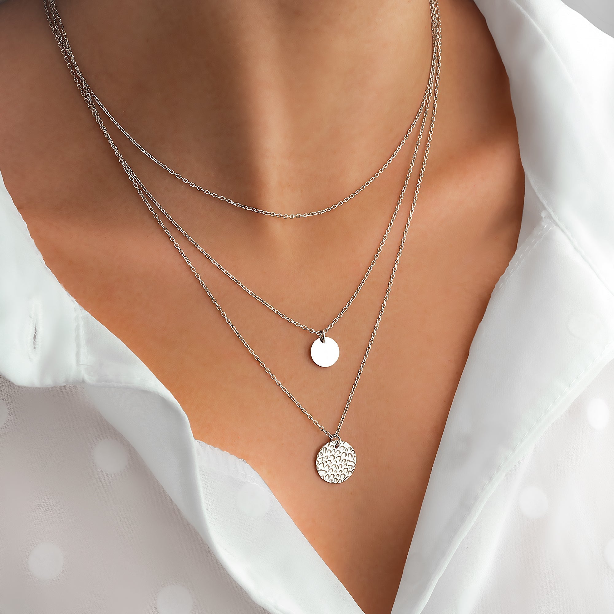 Elegant Layered Necklace - Aurora