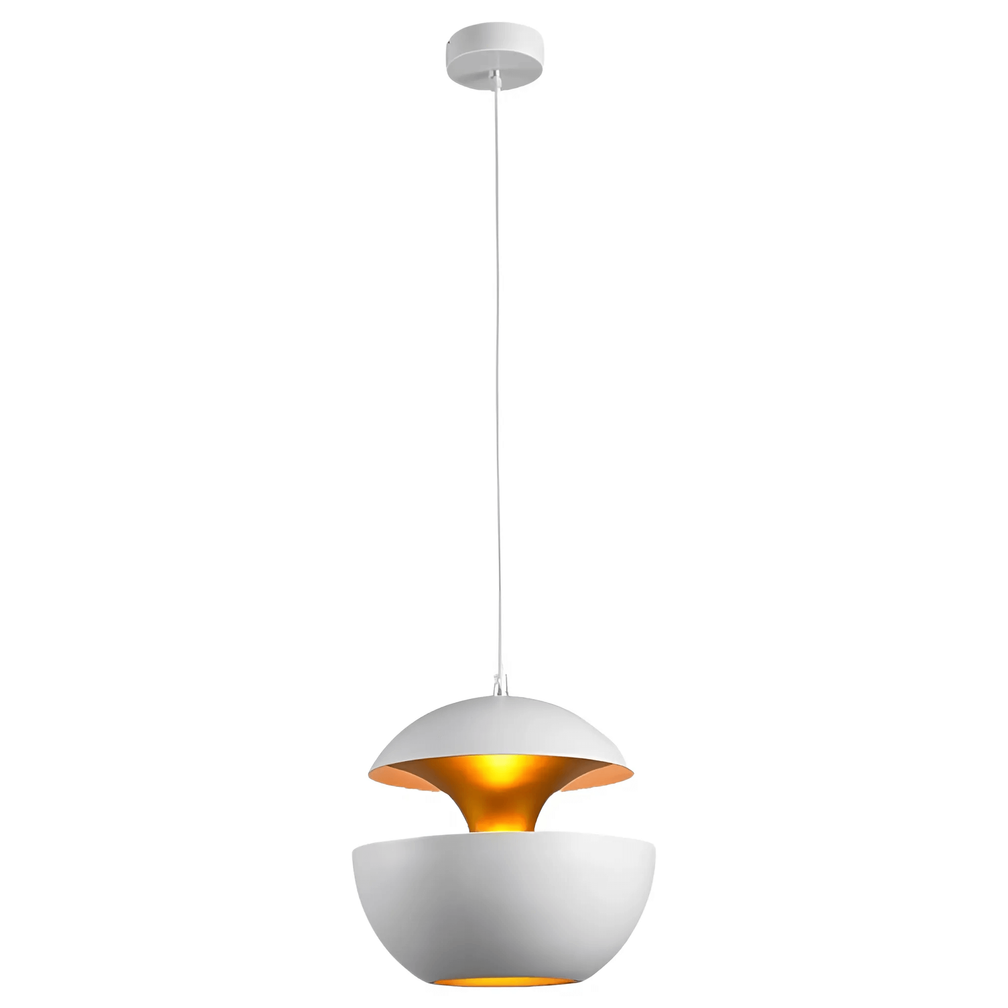 GoldGlow - Luxurious Gold Pendant Lamp for Stylish Dining Areas 