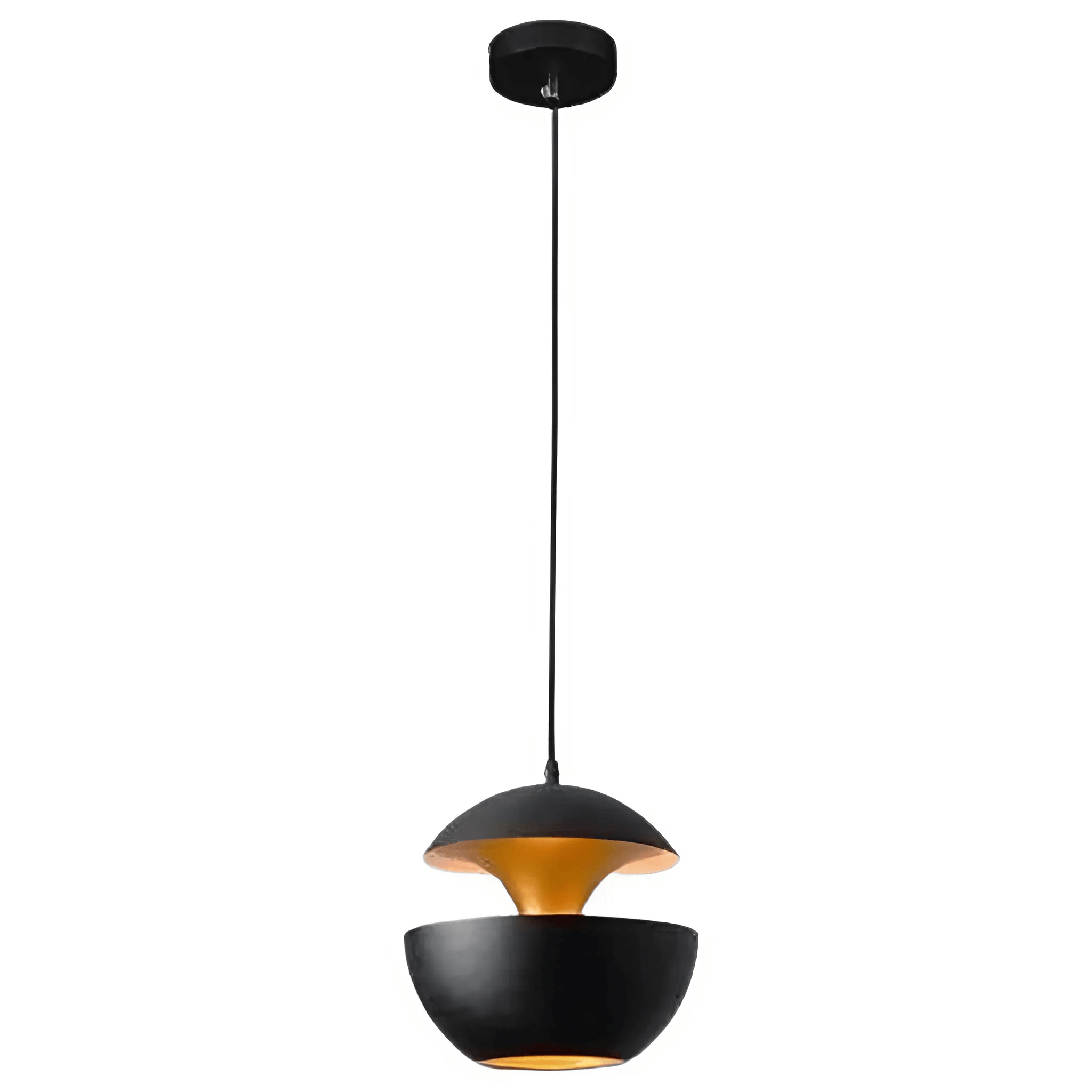 GoldGlow - Luxurious Gold Pendant Lamp for Stylish Dining Areas 