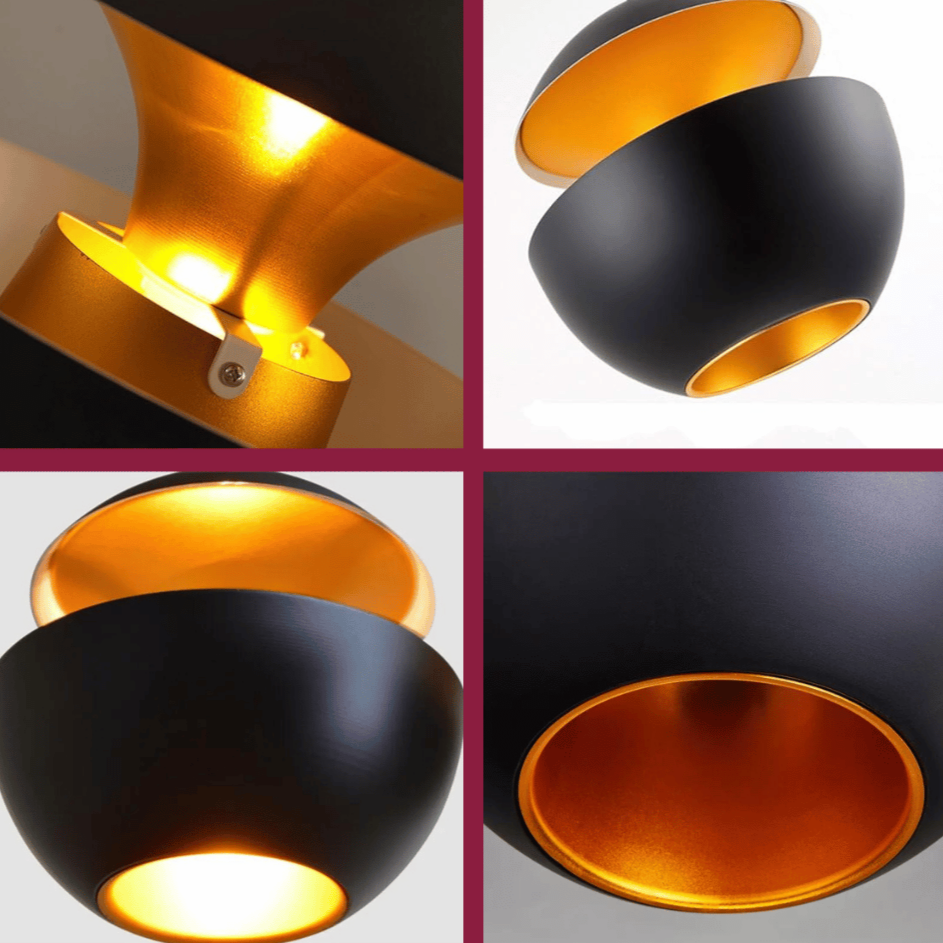 GoldGlow - Luxurious Gold Pendant Lamp for Stylish Dining Areas 