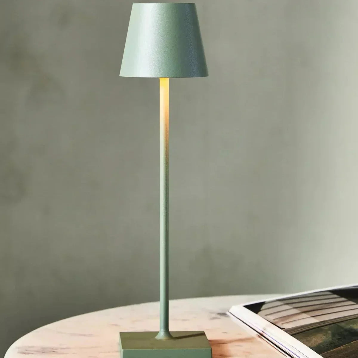 LumiLuxe - Elegant Table Lamp with Wireless Charging Function