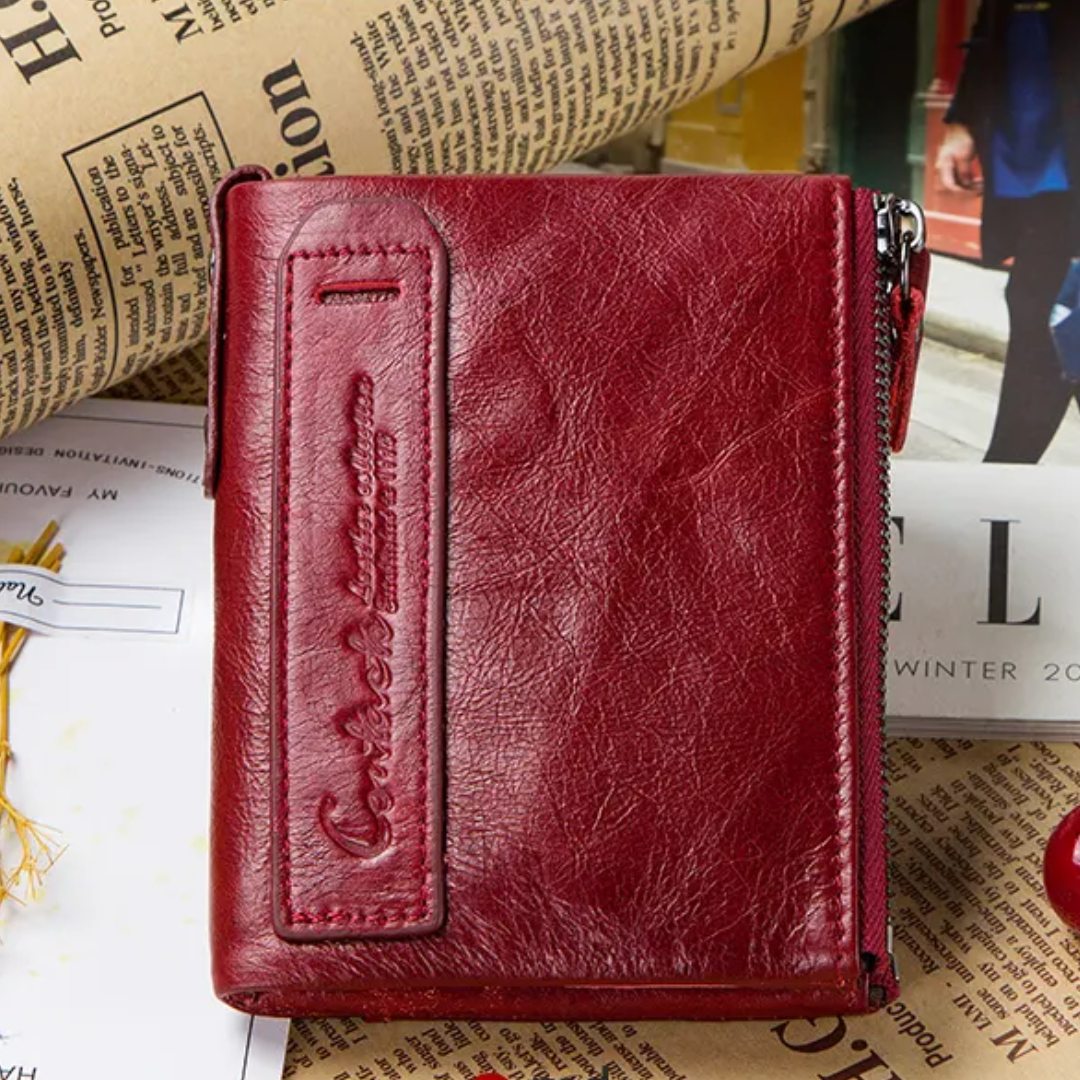 Compact Wallet - Stylish Double Zipper Wallet