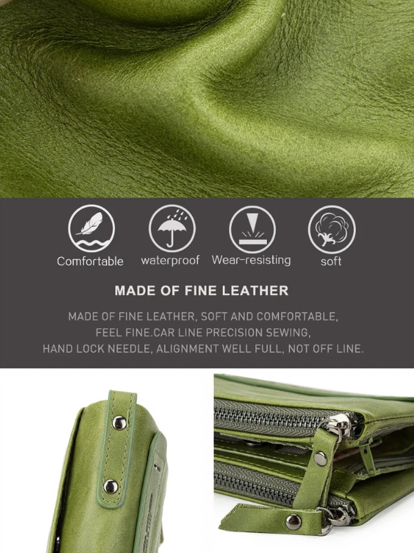 Compact Wallet - Stylish Double Zipper Wallet