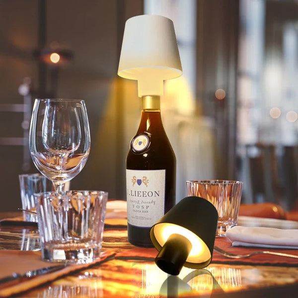 Bottlelight - Trådlös Uppladdningsbar Lampa för Flaskor