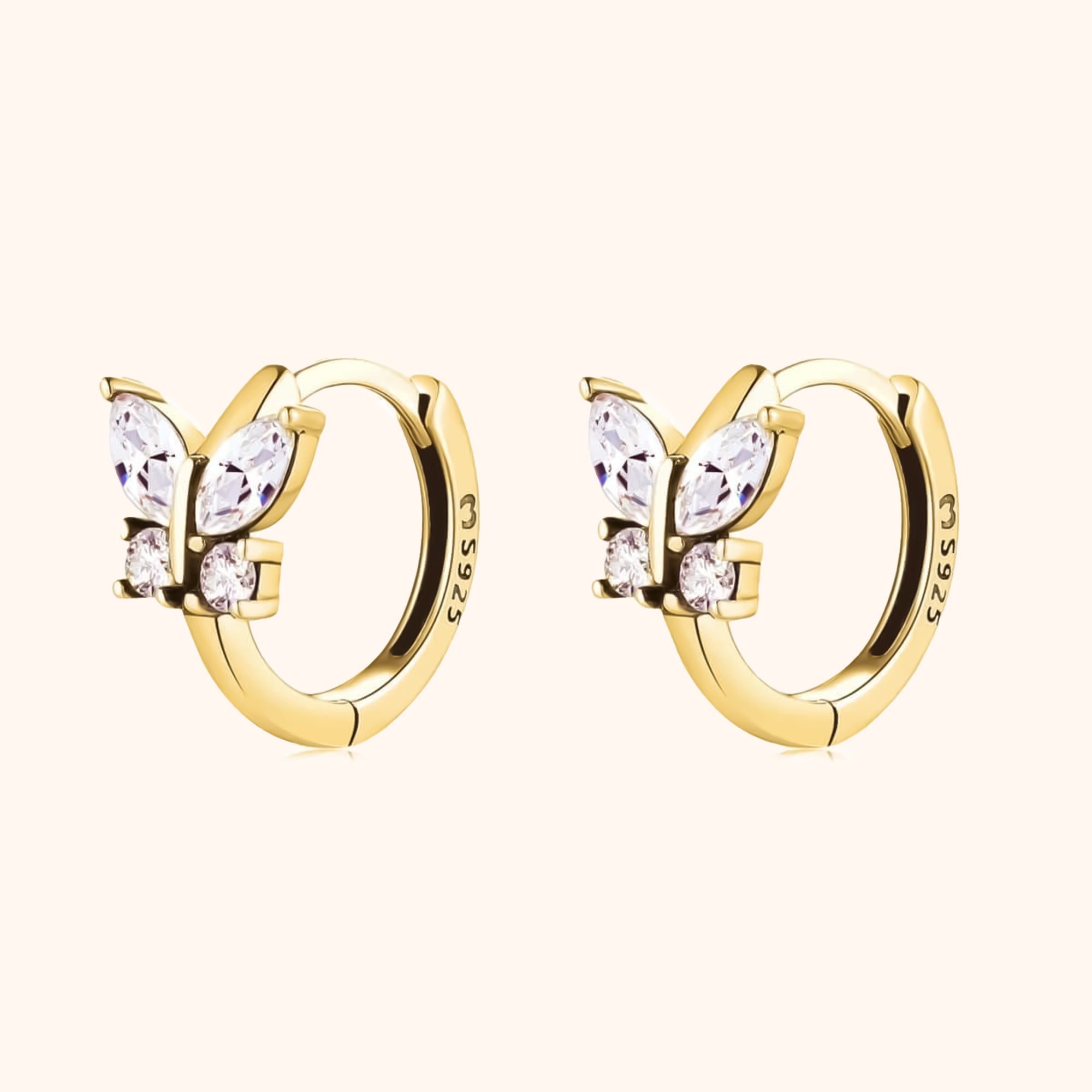 Auryn Crystal Butterfly Earrings – Radiant Elegance for Every Occasion