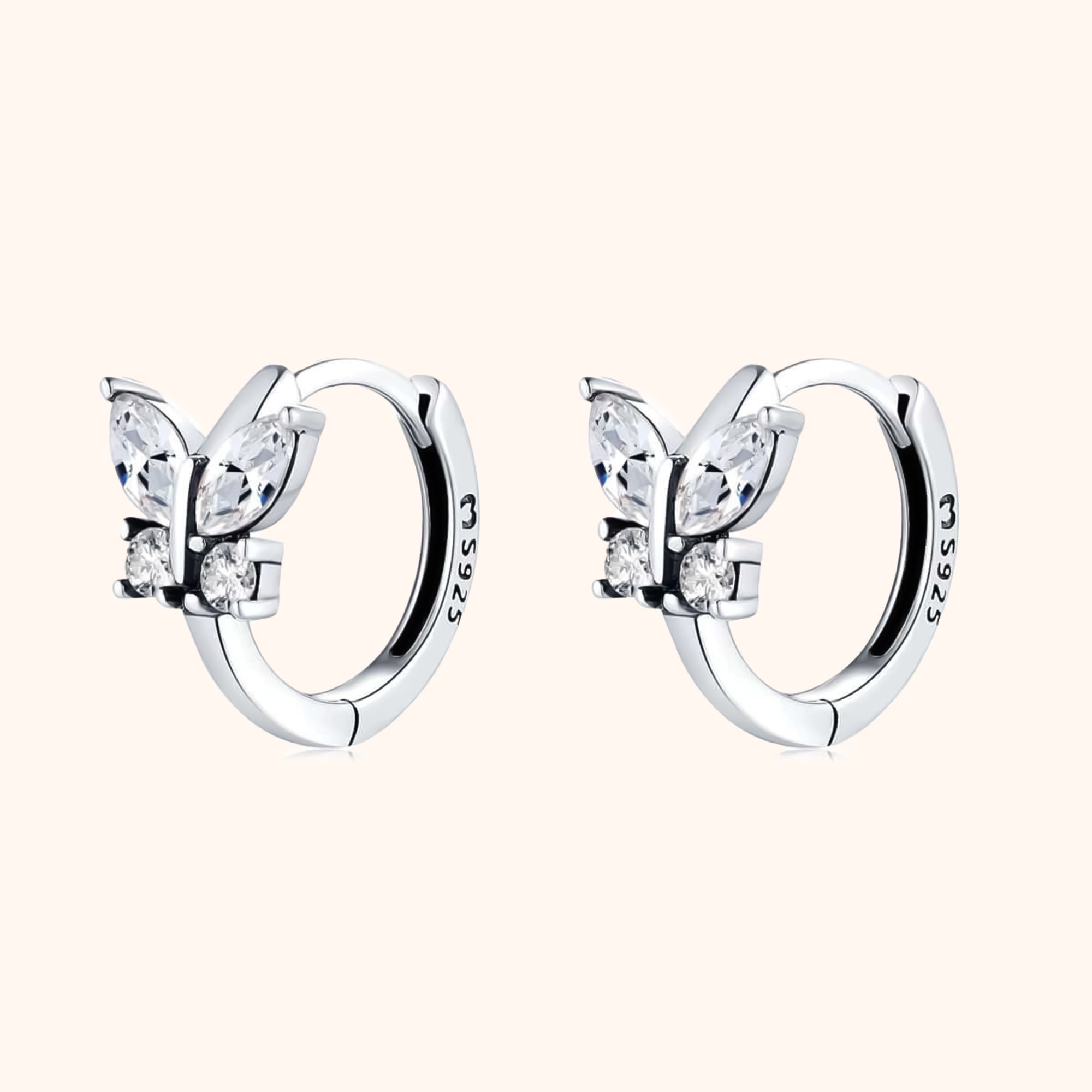 Auryn Crystal Butterfly Earrings – Radiant Elegance for Every Occasion