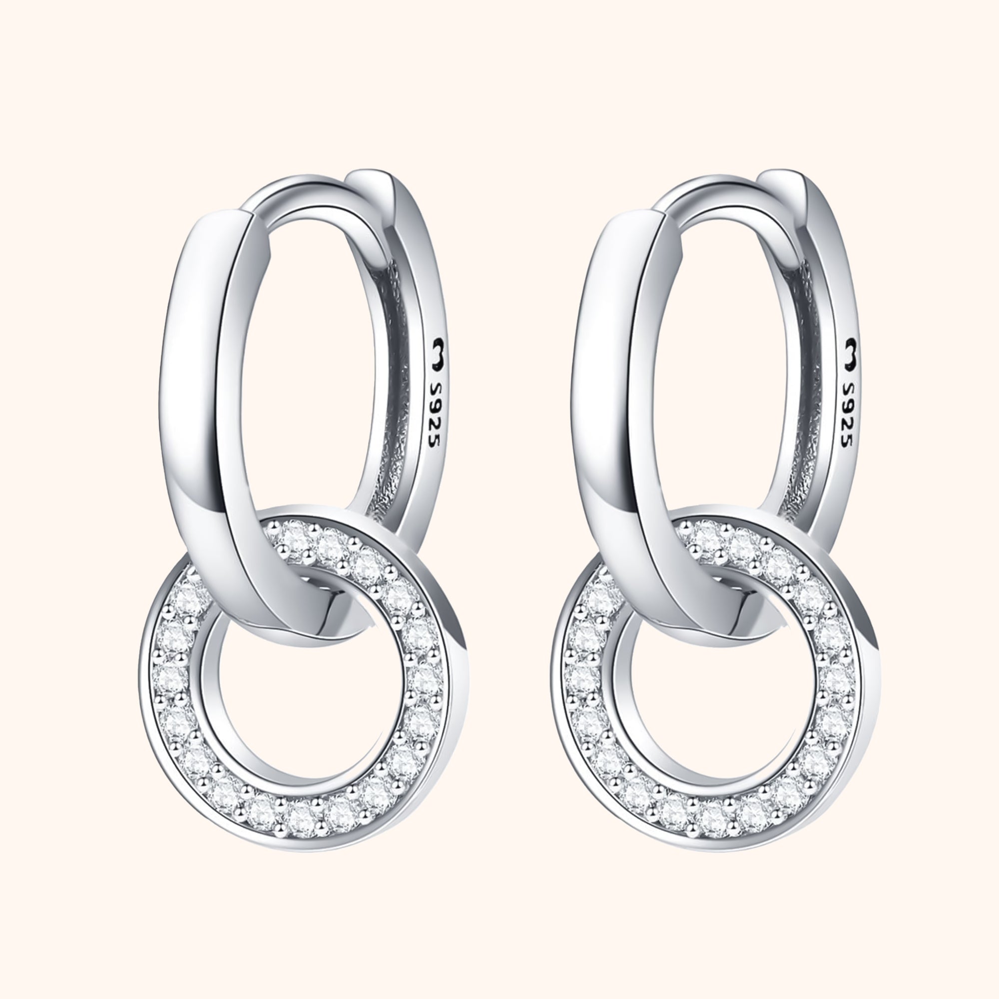 Elegant Linked Creole Earrings - Nerida