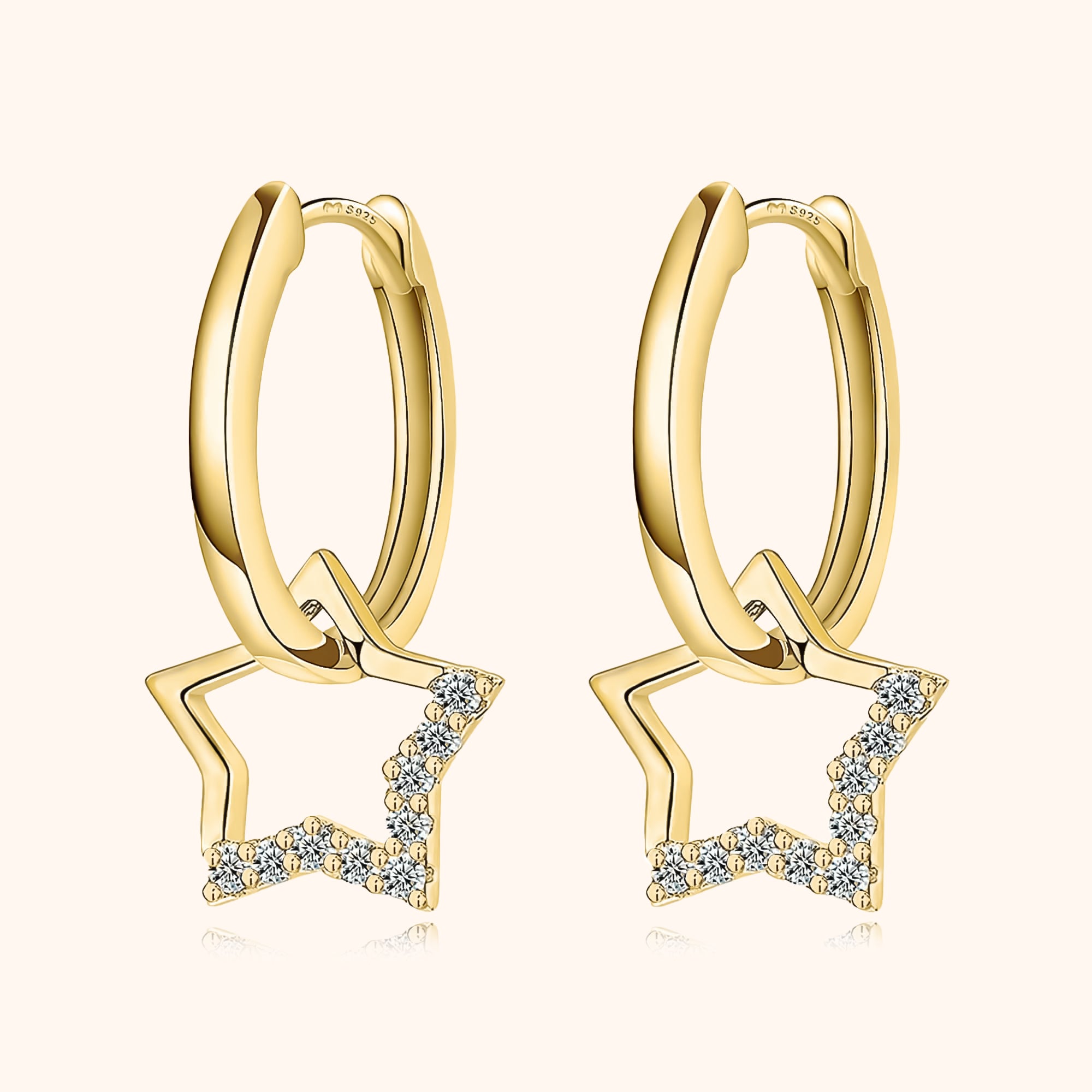 Star Charm Earrings - Noëmi Collection