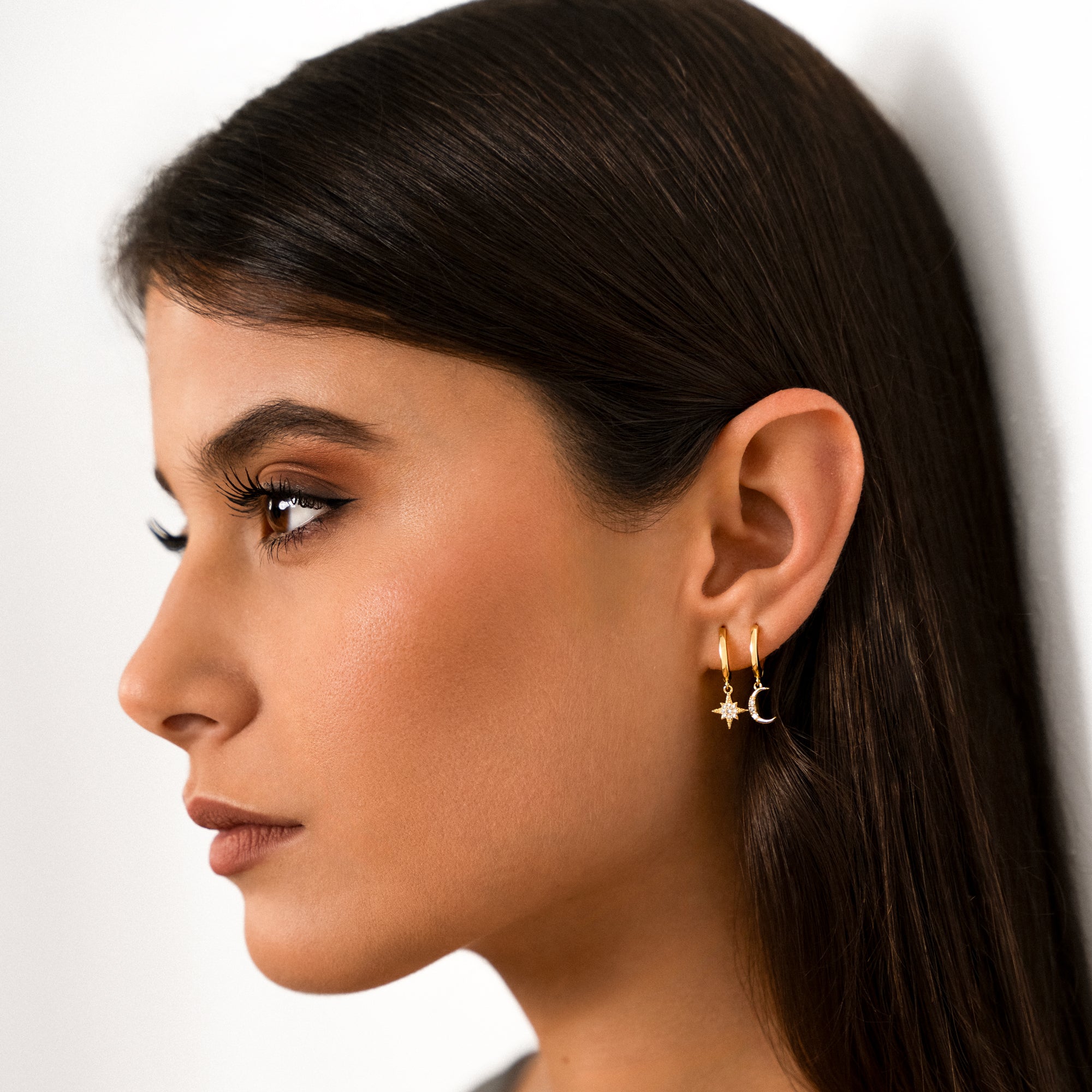 Captivating Moon and Star Earrings - Cosmica