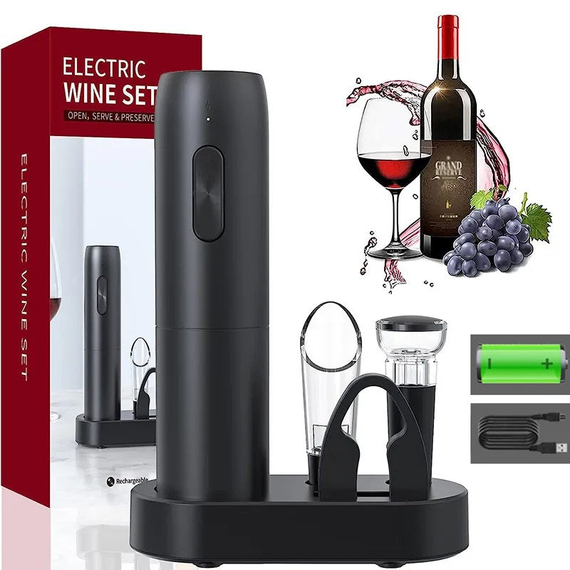 VinoEase - Stylish Electric Wine Cooler with Charging Function