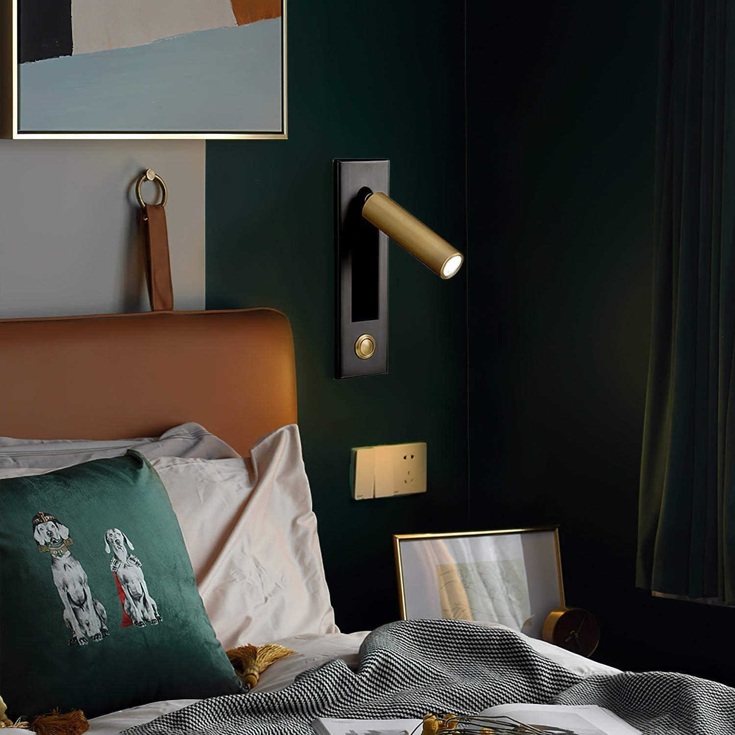 Inbyggd Ljus – Minimalistisk Sängside Vägglampa LED