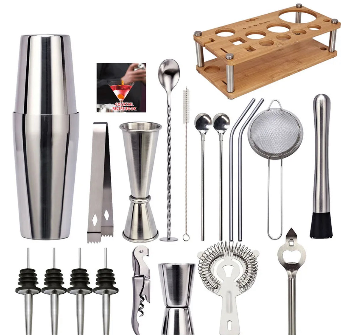 ShakerPro - Luxurious 23-piece Cocktail Set for Bartenders