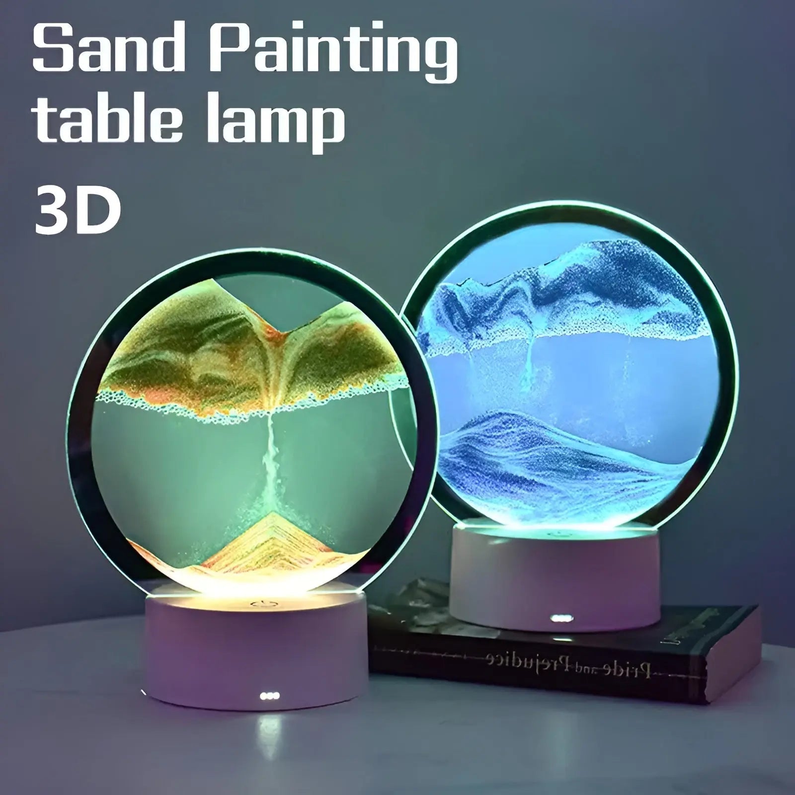 Captivating Quicksand Art Lamp – Magical Animated Lighting for Every Interior