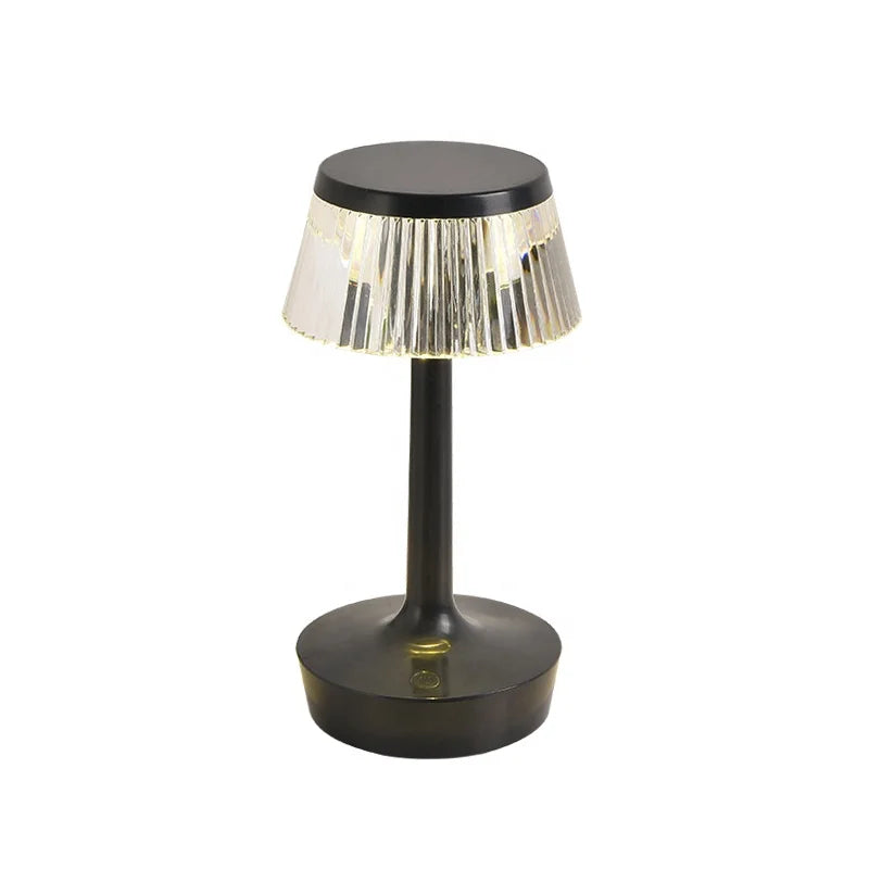Crystal Pendant - Rechargeable Wireless Table Lamp