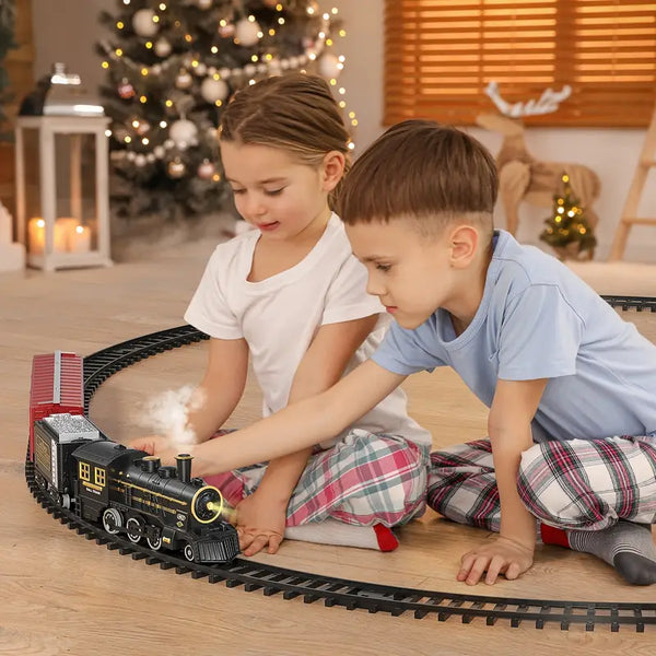 Kerst Express - Elektrisk Tågset för Magiska Högtider