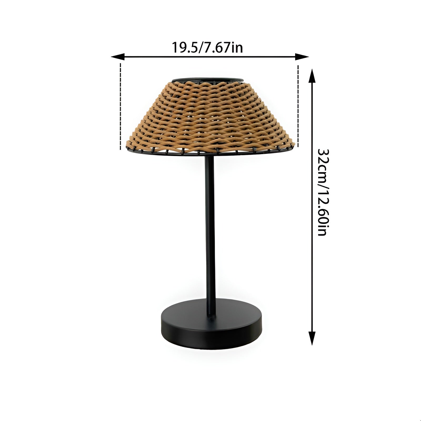 Elegant GardenWoven Solar Lamp - Weatherproof &amp; Energy Saving 