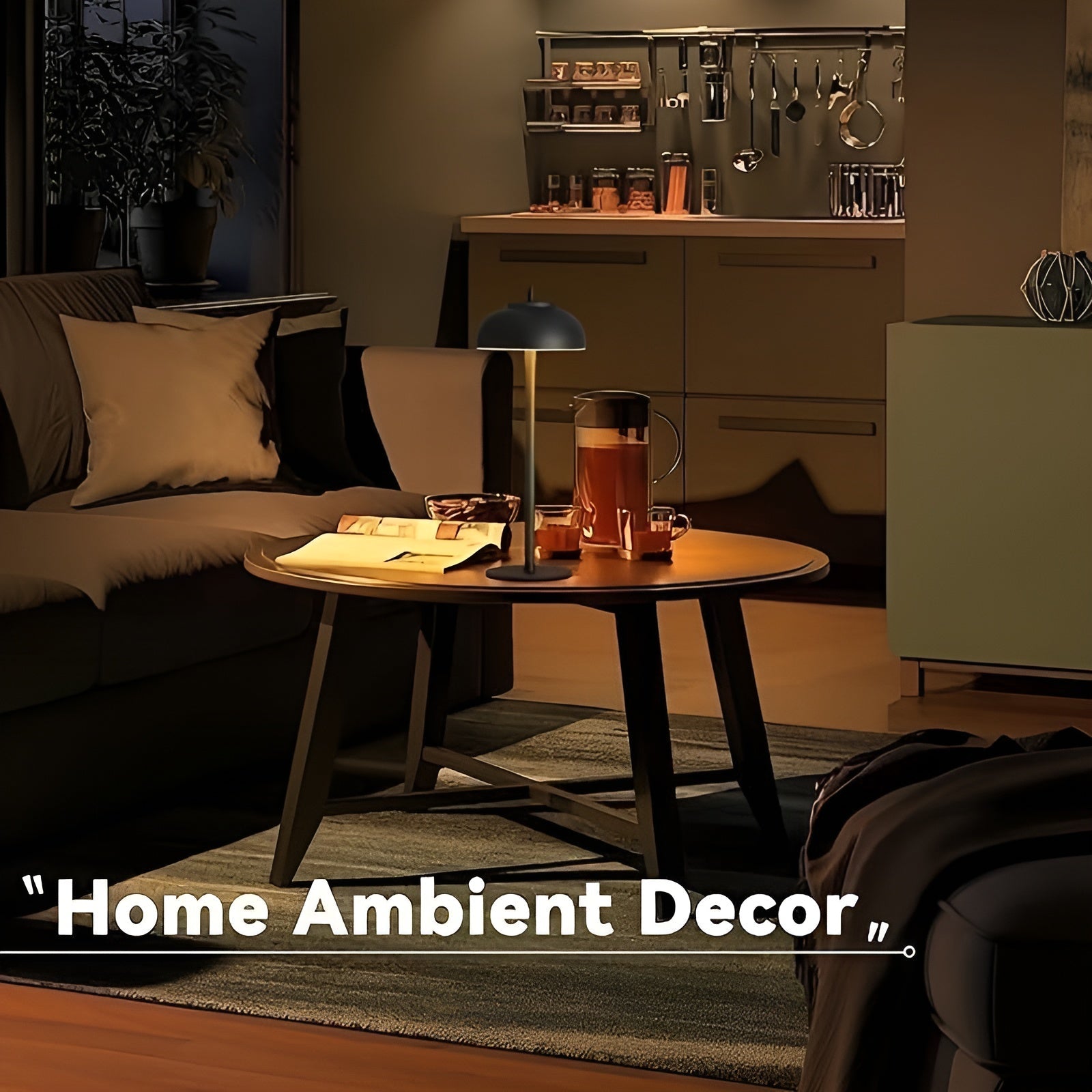 Elegant Rechargeable Table Lamp with Dimmable LED - Three Light Modes and USB
