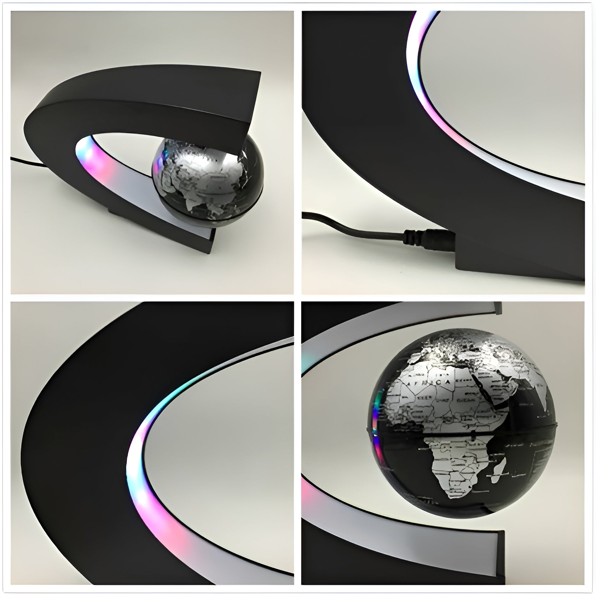 Magical Floating Globe - with LED Lighting and Educational Touch