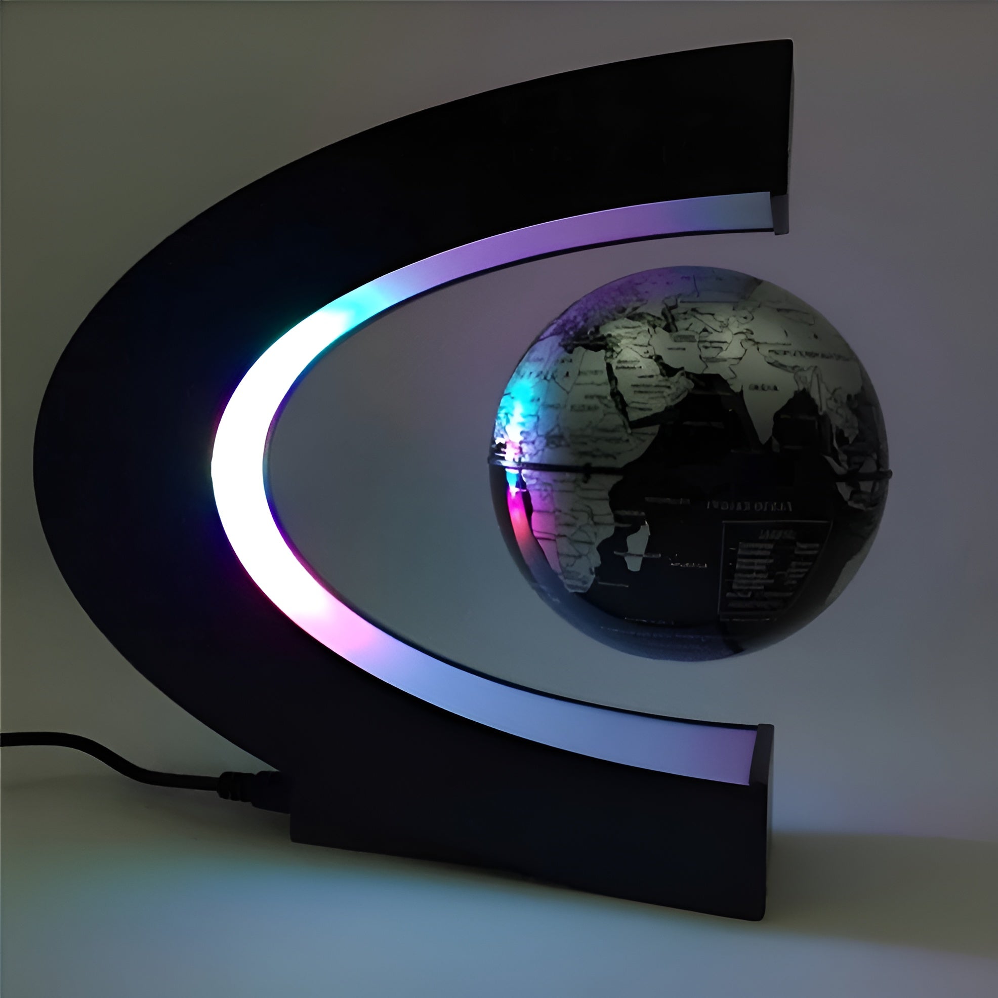 Magical Floating Globe - with LED Lighting and Educational Touch