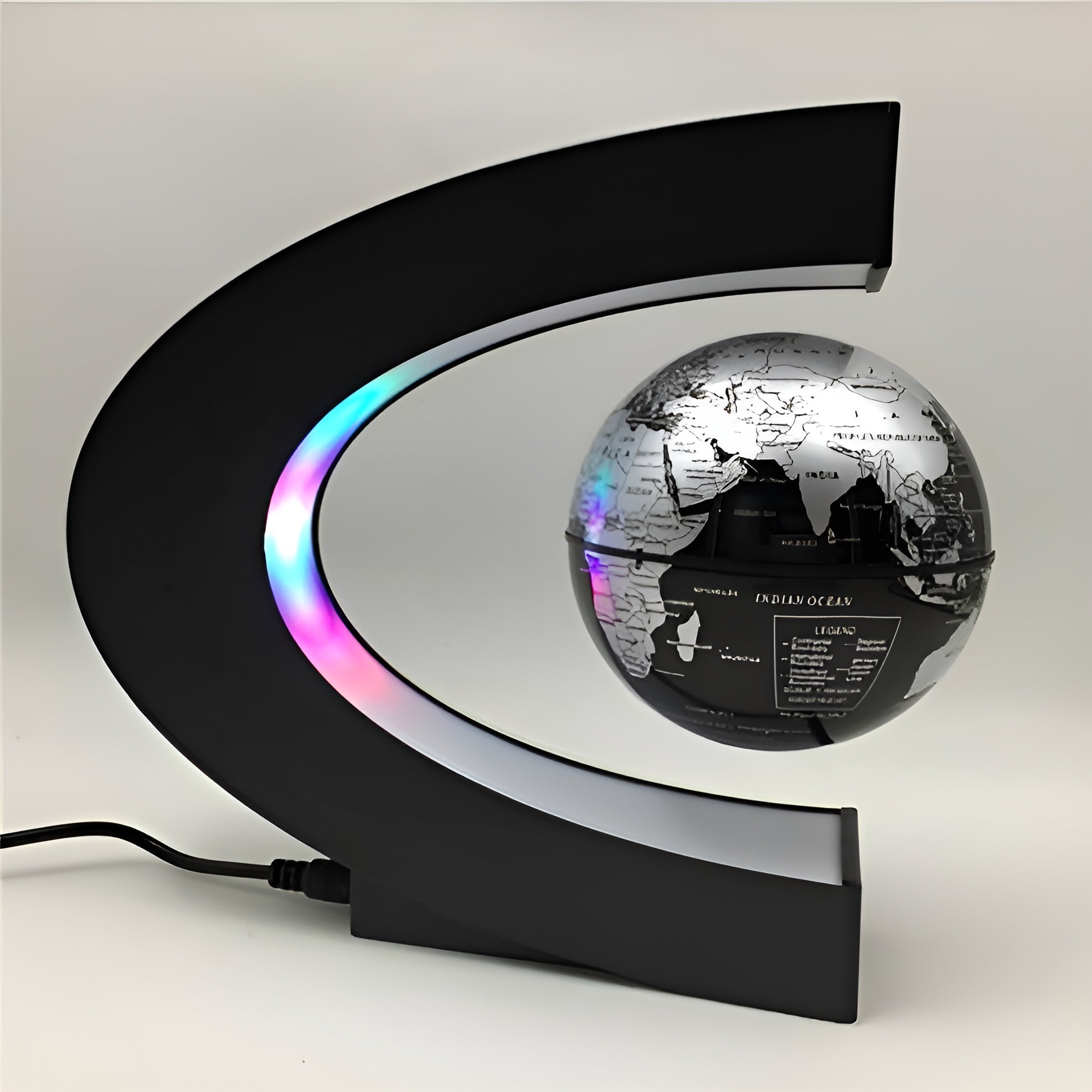 Magical Floating Globe - with LED Lighting and Educational Touch