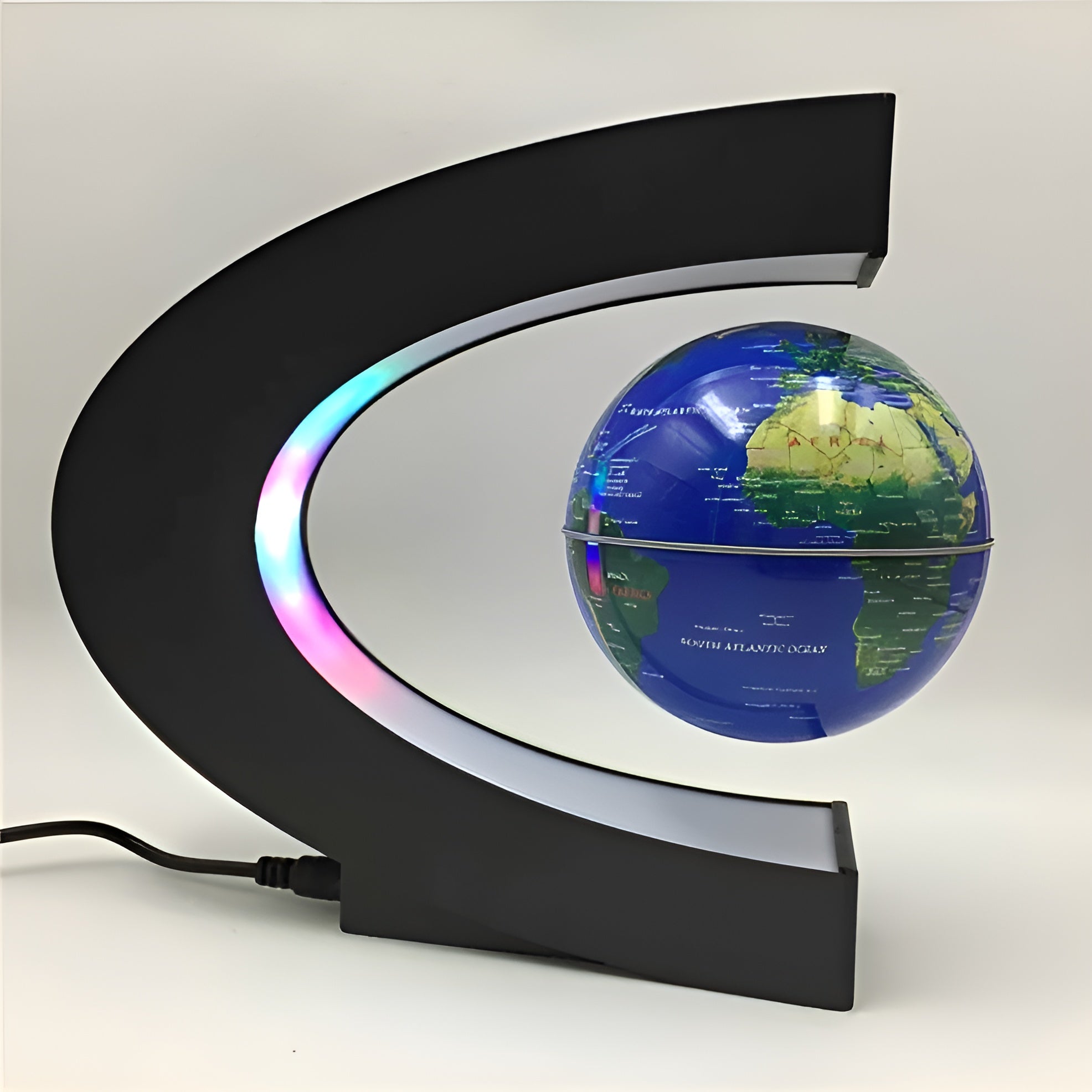 Magical Floating Globe - with LED Lighting and Educational Touch
