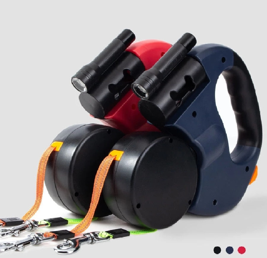 DuoPaw - Practical Retractable Dog Leash with Knotless System