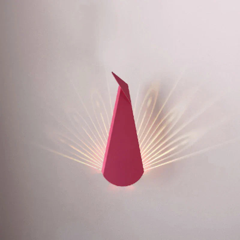 ElegantLuxe - Modern LED Vägglampa Påfågelfjäder
