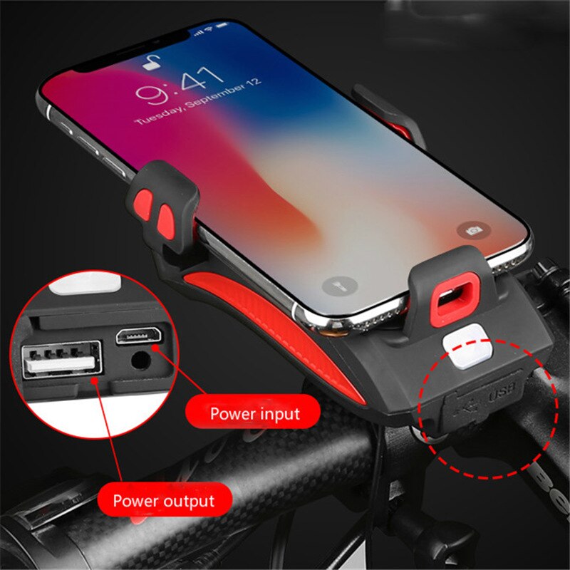 RideGuard - 4-in-1 Bicycle Phone Holder with Powerbank