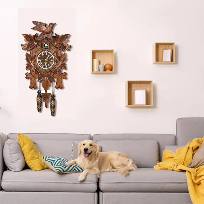 Vintage Chic Wooden Cuckoo Clock – A Timeless Addition to Your Interior