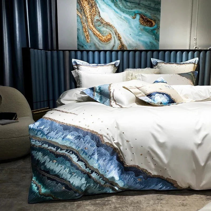 Imaginative Waters – Luxurious Egyptian Cotton Bed Linen Set