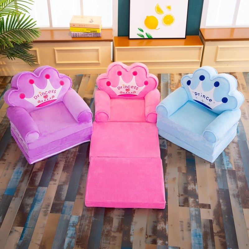 ComfyFold – Luxurious Folding Children's Sofa with Velvet for Kids