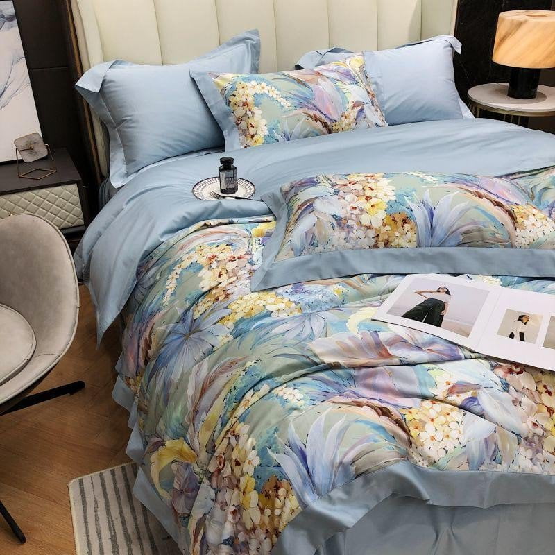 Hortensia Haven – Luxurious Duvet Cover Set in Egyptian Cotton