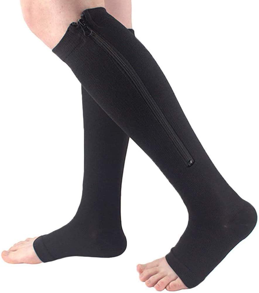 SupportEase - Support Socks with Zipper for Comfort
