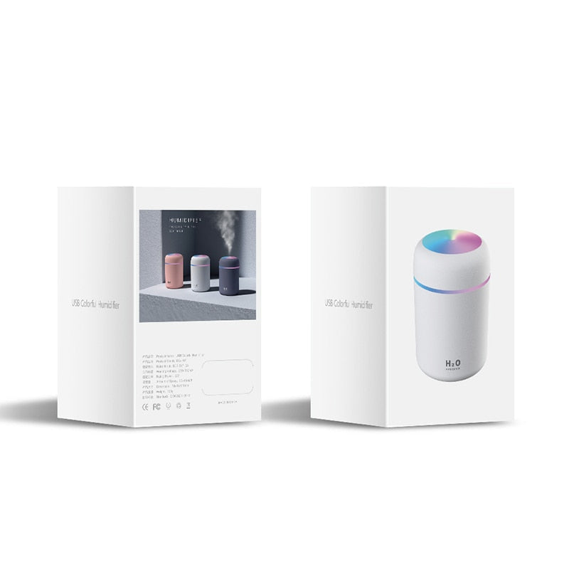 AquaMist Air Purifier - Colorful Lighting for Atmosphere