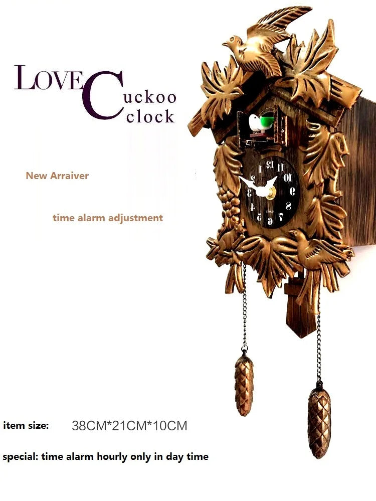 BirdTime Clock – Vintage Cuckoo Clock with Sound