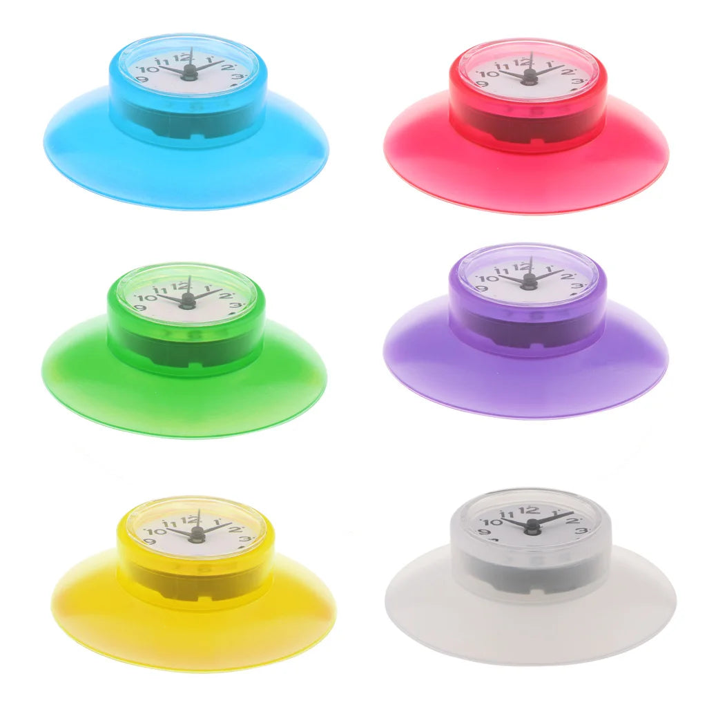 Waterproof Clock – Compact Suction Cup Clock for Bathroom