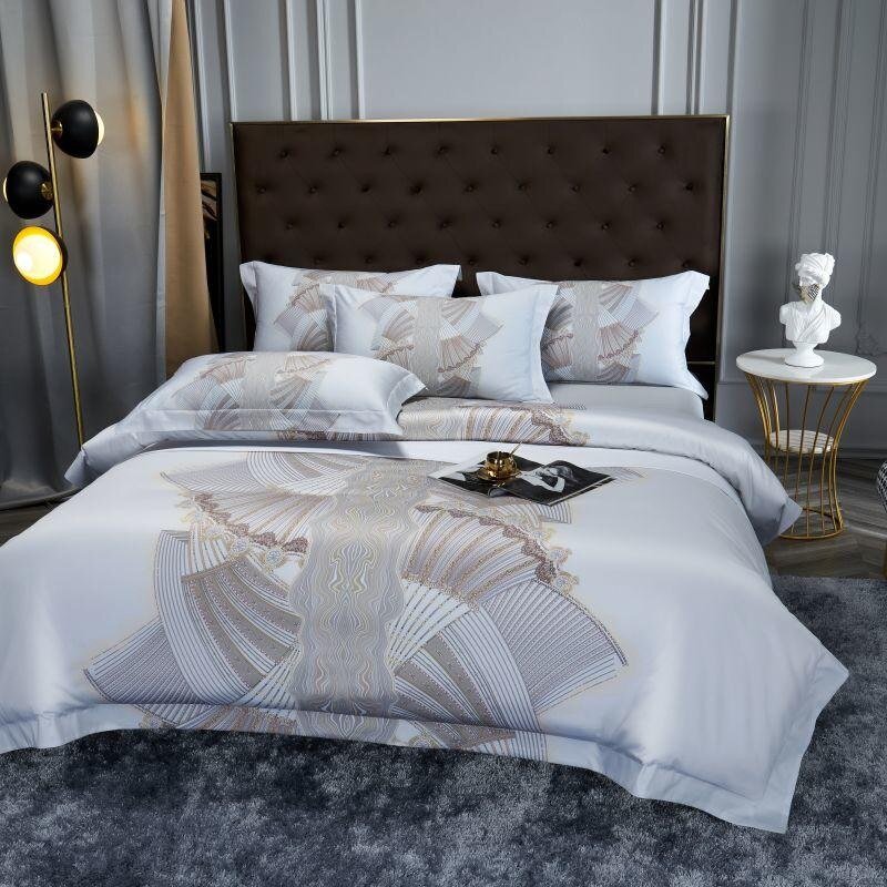 Silver Sails – Luxurious Egyptian Cotton Duvet Cover