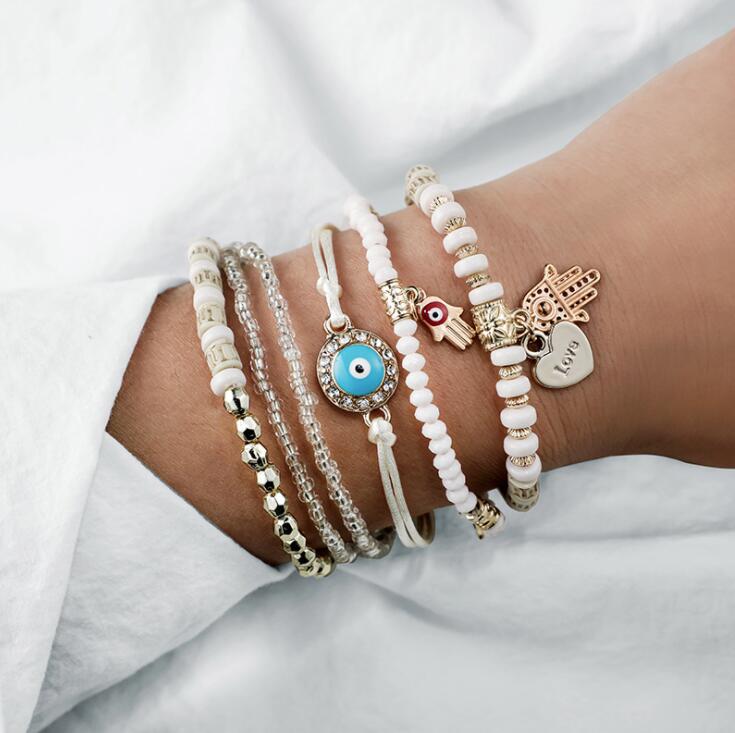 Zahara Set with Boze Oog Bracelet - Protection with Style 