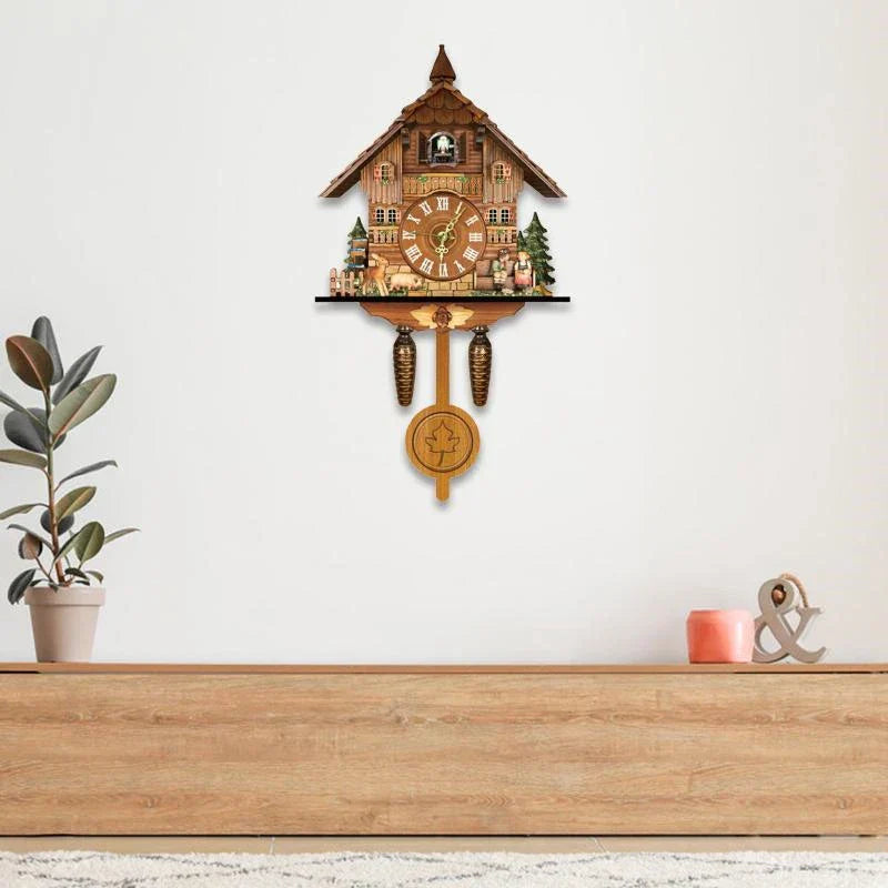 Vintage Chic Wooden Cuckoo Clock – A Timeless Addition to Your Interior