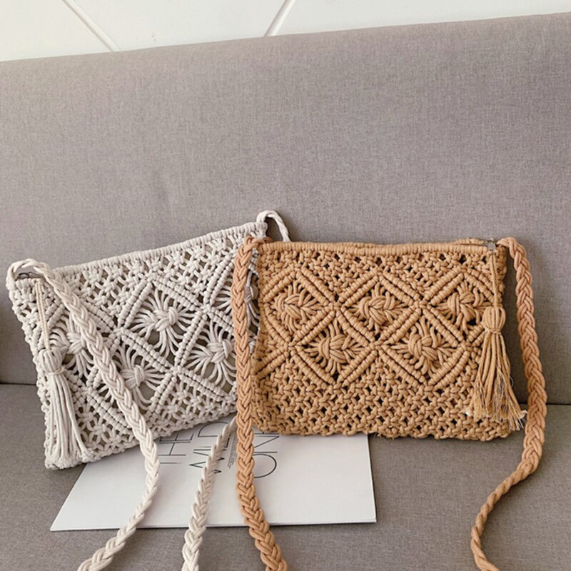 GwenBag – Elegant T woven shoulder bag for summer