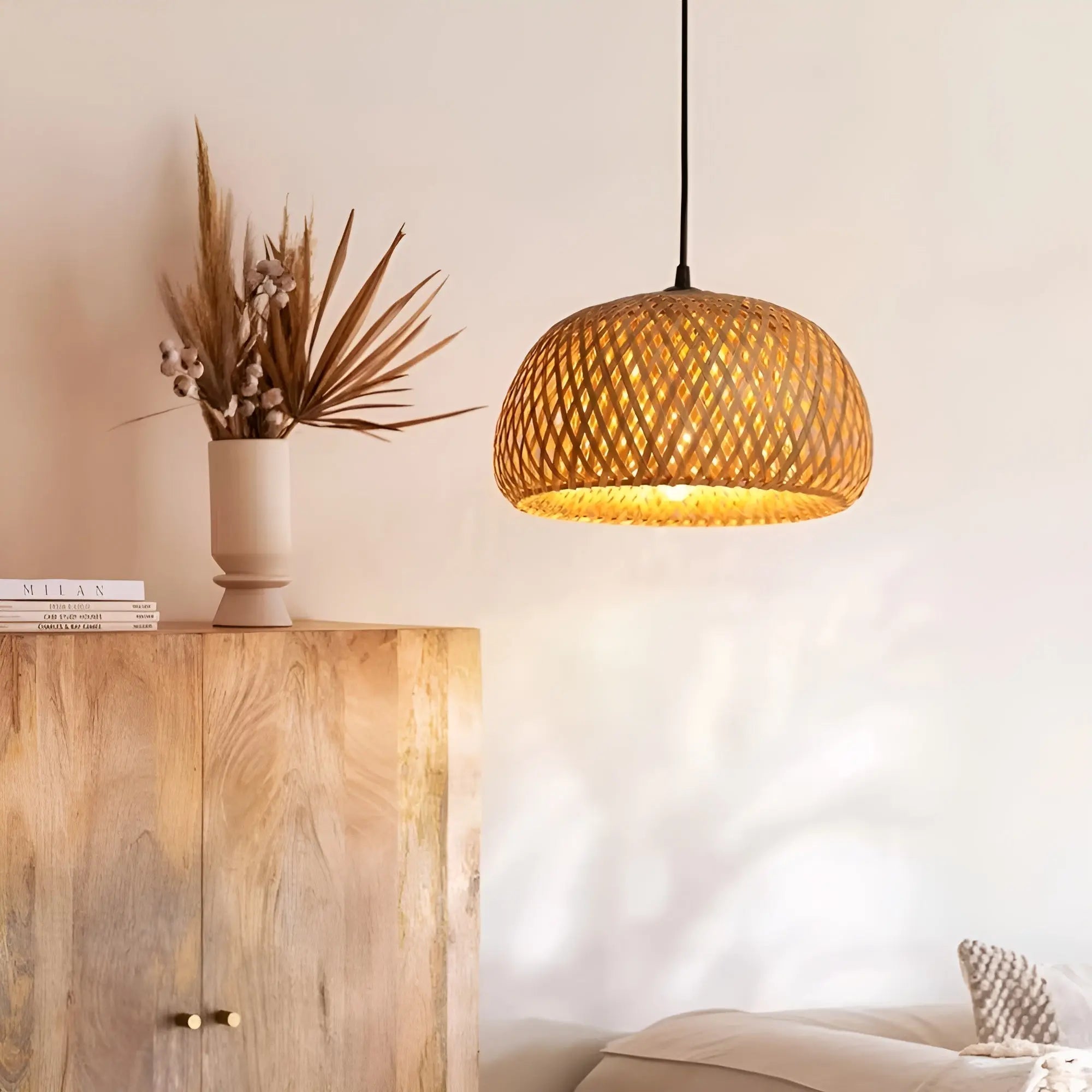 Elegant Rotan Pendant Lamp: LUXURY Lighting for Every Room
