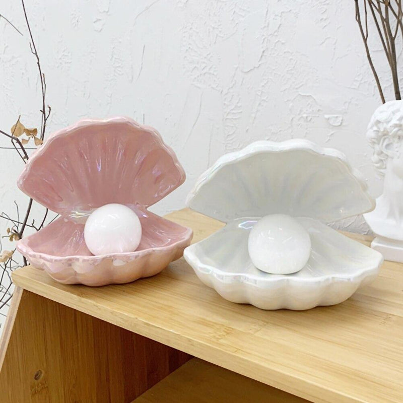 ShellGlow Lampa – Elegant Snäckbelysning med Pärla