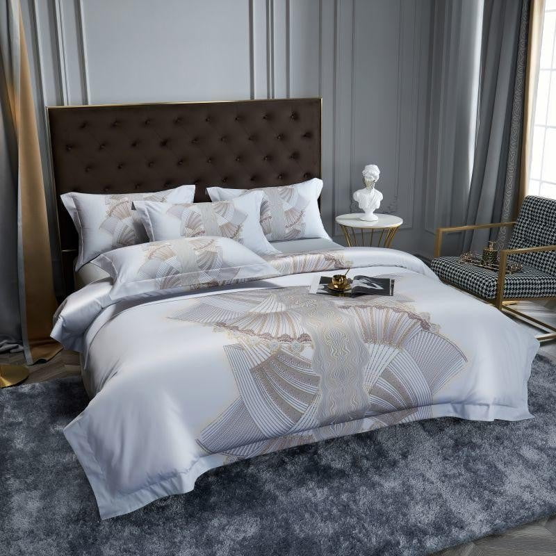 Silver Sails – Luxurious Egyptian Cotton Duvet Cover