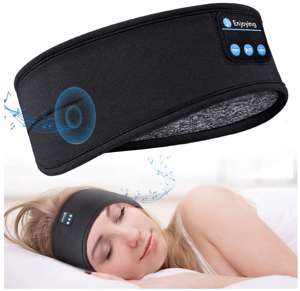 SnoozeMelody - Sound-Cancelling Bluetooth Sleep Mask for Peaceful Nights 