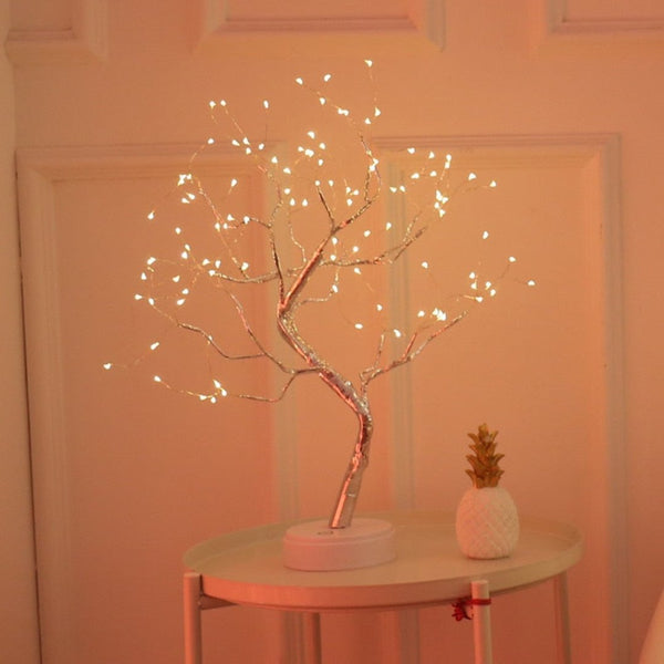 BrightTree Bordslampa - Elegant Bonsai Bordslampa för Stämningsfulla Rum och Barn