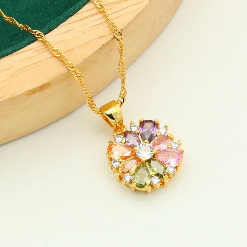 Luminous Dawn Set - Elegant Aurora Inspired Jewelry