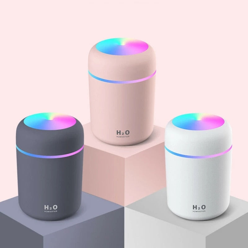 AquaMist Air Purifier - Colorful Lighting for Atmosphere
