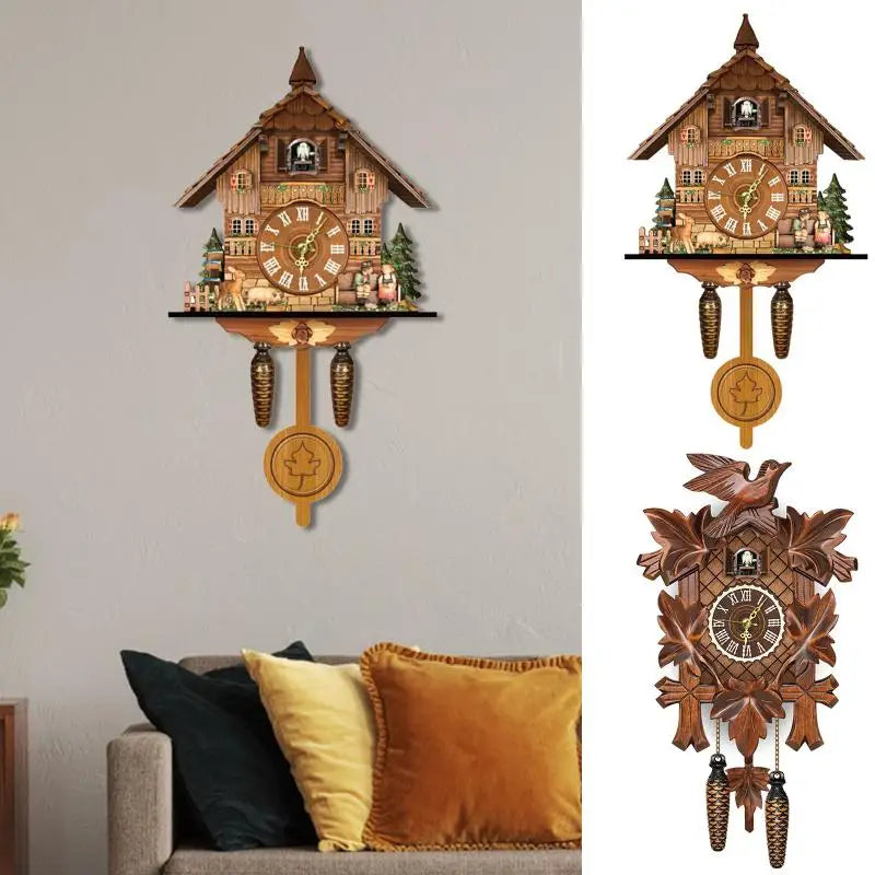 Vintage Chic Wooden Cuckoo Clock – A Timeless Addition to Your Interior